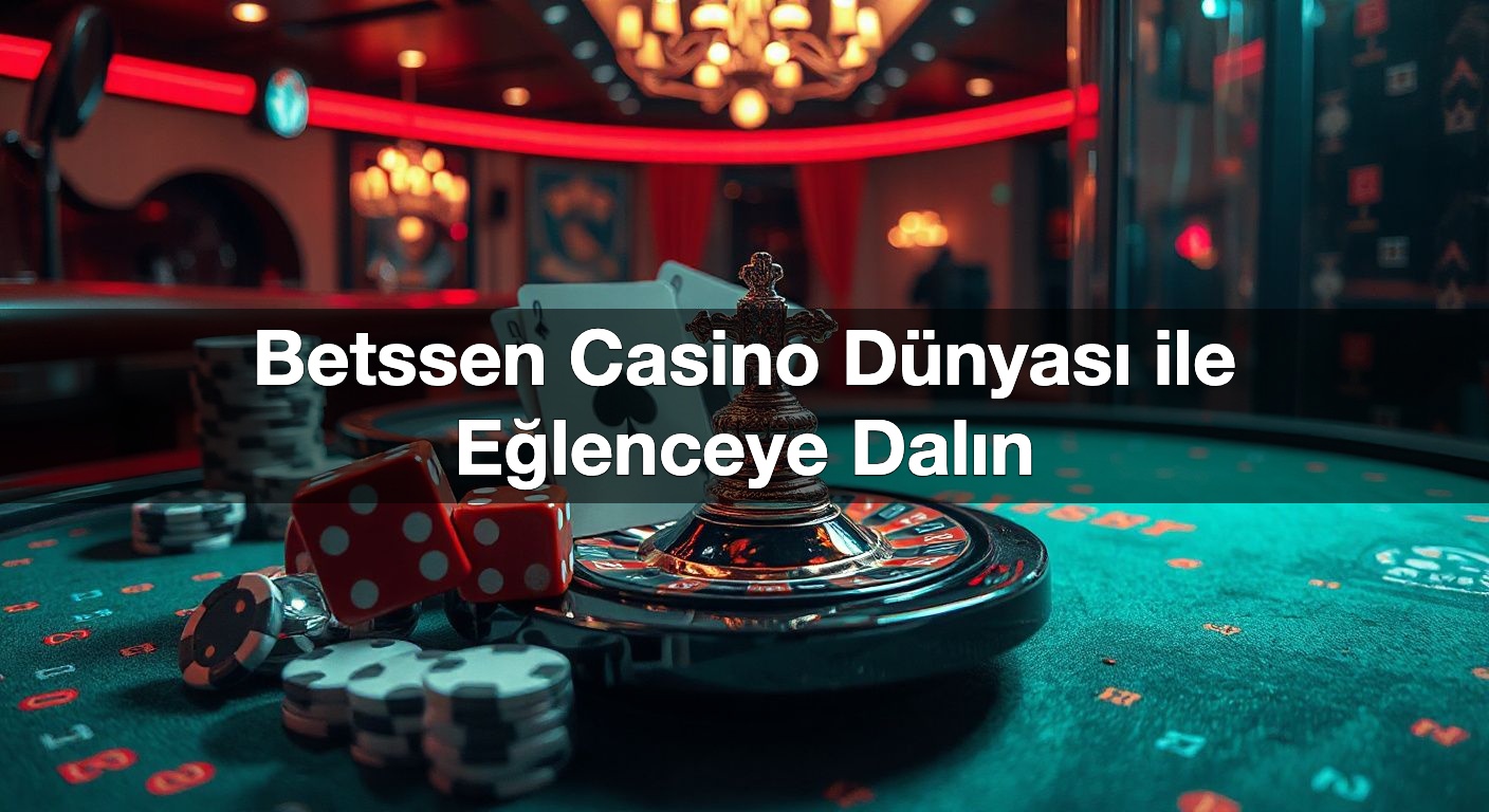 Betssen Casino Dünyası ile Eğlenceye Dalın